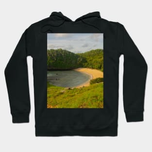 Hidden paradise lagoon sand beach Hoodie